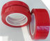 Lembut dan lembut pita perekat poliester merah / beralih pita ikatan untuk Film Liner